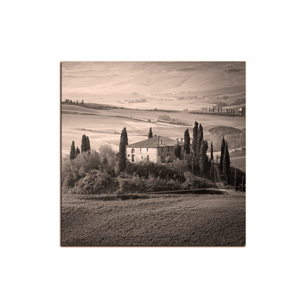 Obraz na plátně - Italská venkovská krajina - čtverec